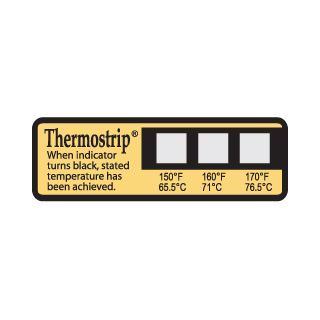 Picture of Thermostrip DL Dishwasher Temperature Labels-Three Temperature