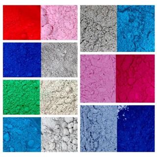 Influence of thermochromic pigment powder on the color variation